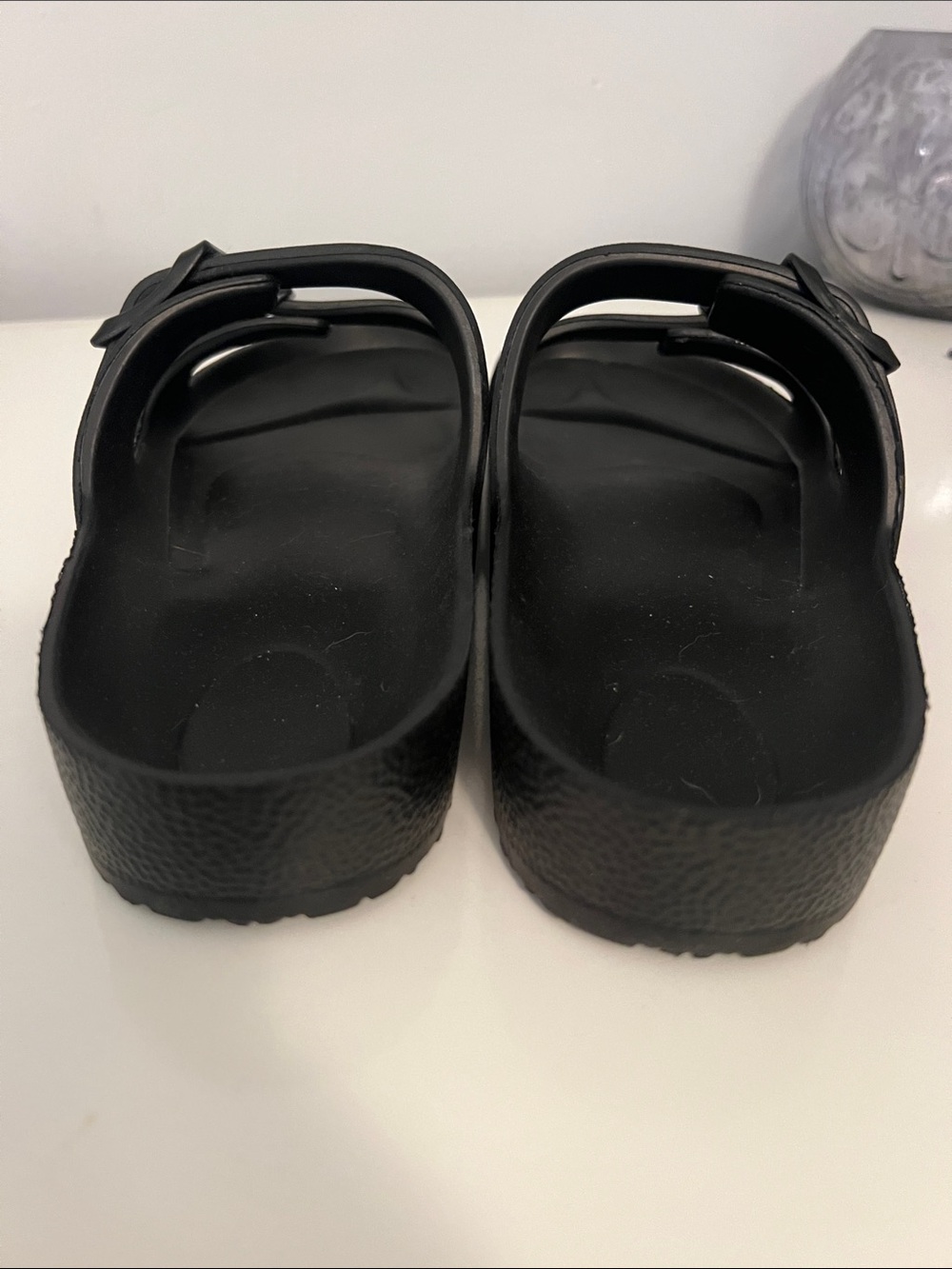 2/$7 Double-Buckle Slide Sandals - Picture 2 of 4